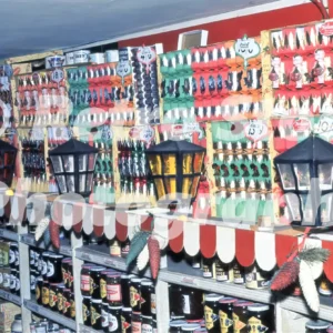 A british grocery shop seen at christmas in the 1950s 52742202731 o