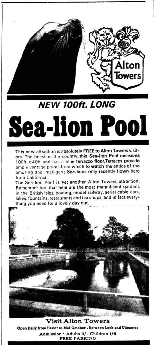 Alton towers sea-lion pool