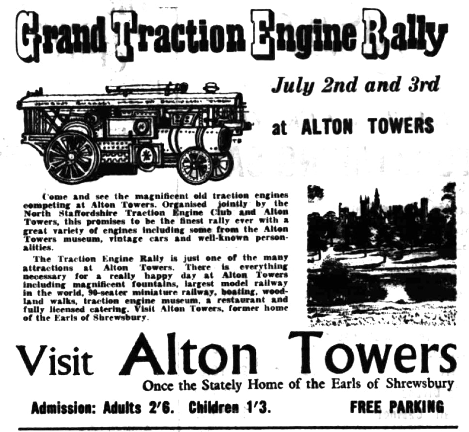 Alton towers traction engine rally