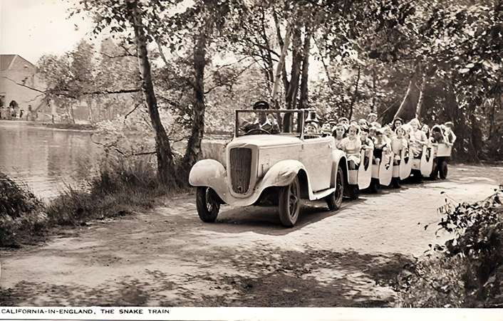 California In England Early Snake Train