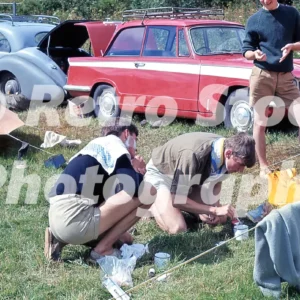 Camping in the 1960s with a healey tickford 52209632514 o