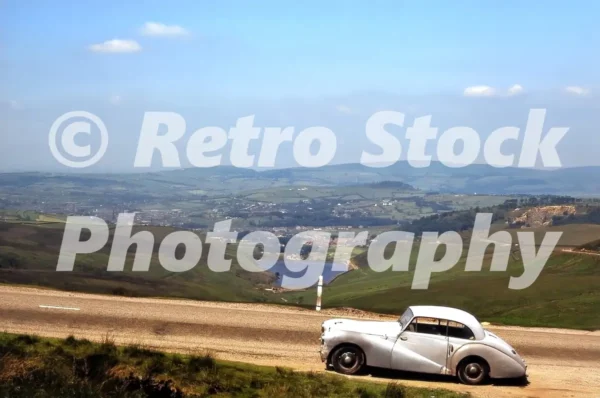 Donald Healey Saloon Hurst Reservoir Derbyshire 1960s 52208356462 o