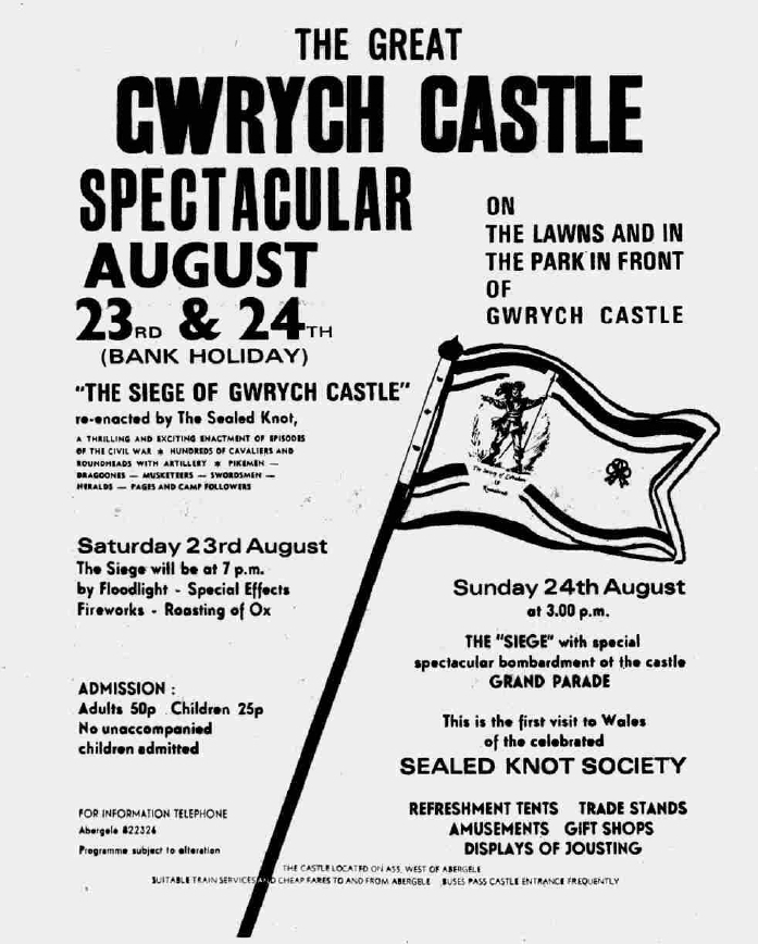 the siege of Gwrych Castle 1975