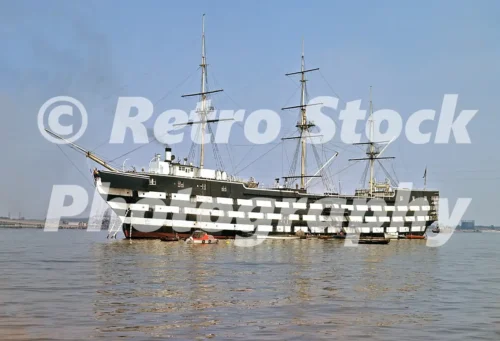 HMS Worcester seen in 1966 - Vintage photo