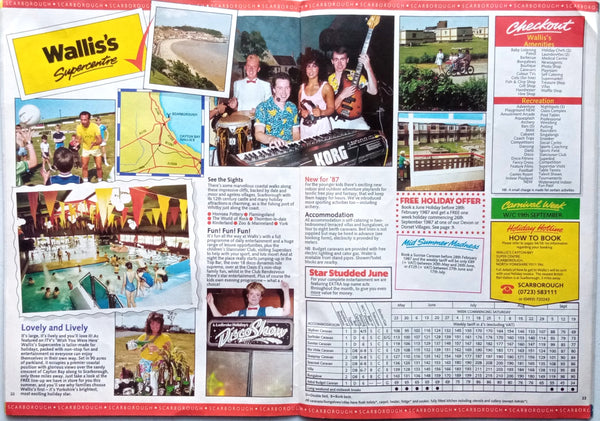 Ladbrokes Holiday brochure 1987 showing Cayton Bay