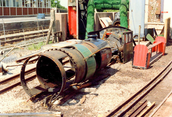 Mary Louise at the Ravenglass & eskdale railway 1989