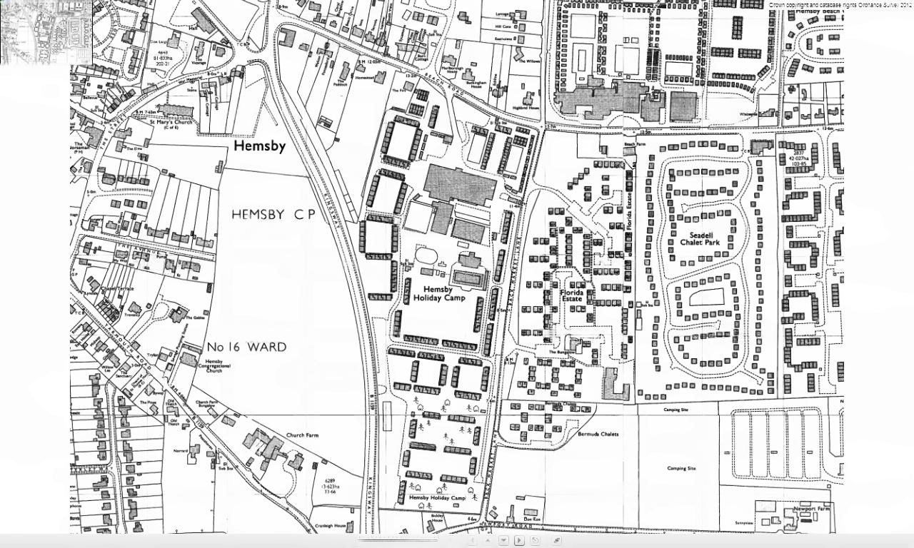 Pontins Hemsby Map