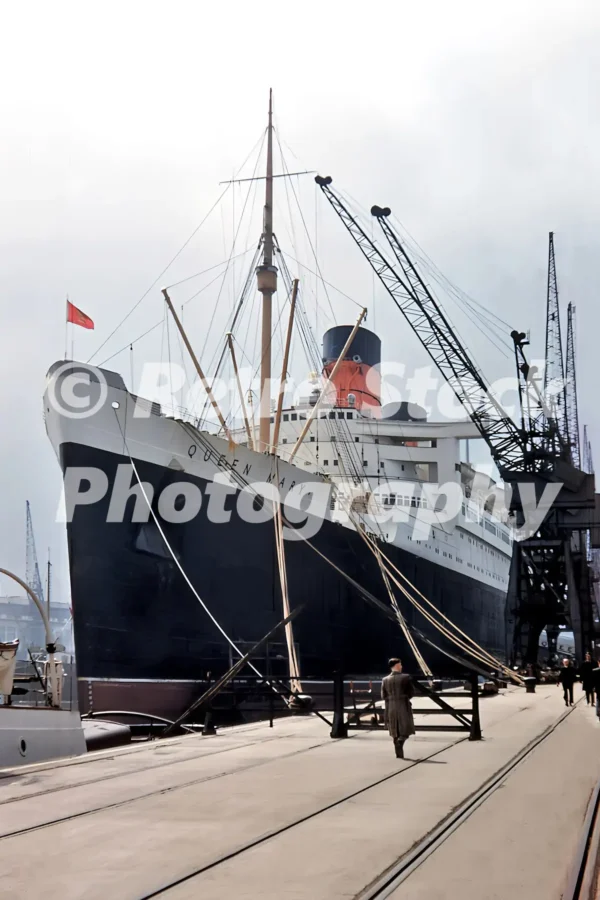 RMS Queen Mary at Southampton 14th April 1950 49296649636 o 20250419 144921