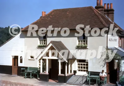 The king's head pub, holmbury st mary 1950s 24473939408 o