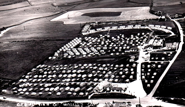 early aerial view of wallis's camp in Cayton bay