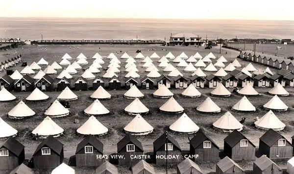 Caister Holiday Camp early view of tents