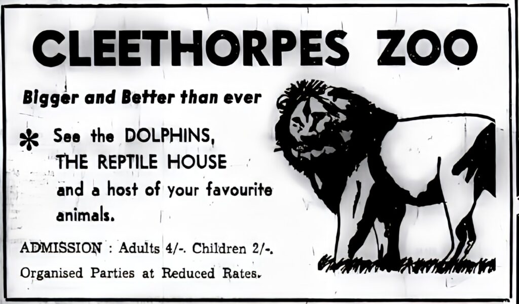 Cleethorpes Marineland & Zoo 1969 advert