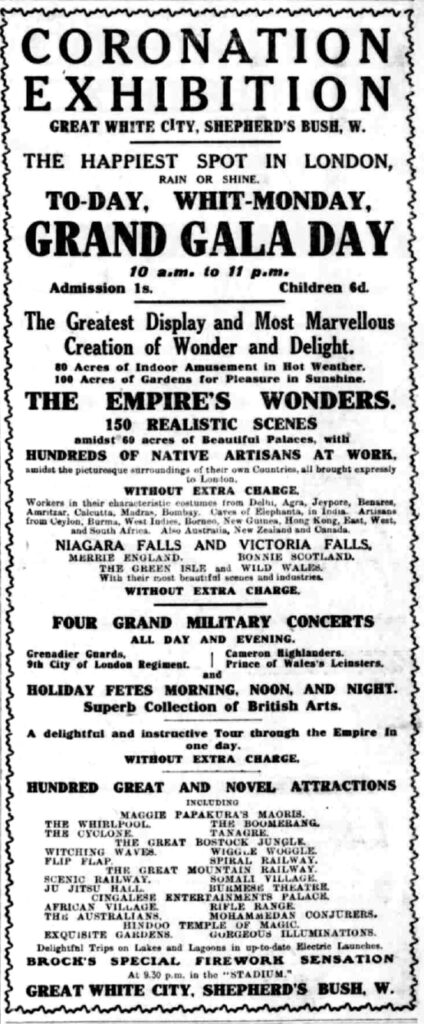 Coronation Exhibition White City 1911