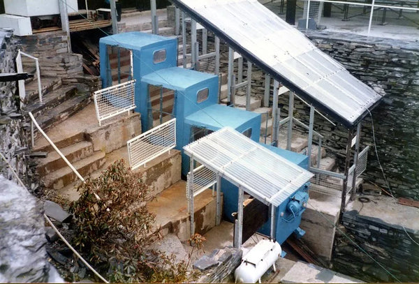 Deep mine tour at Llechwedd Slate Caverns 1980s
