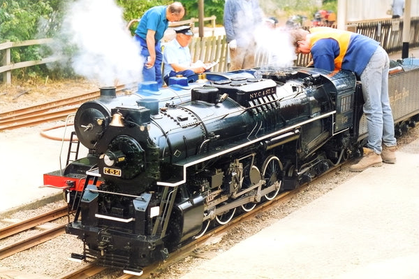lady Margaret steam loco at stapleford house miniature railway