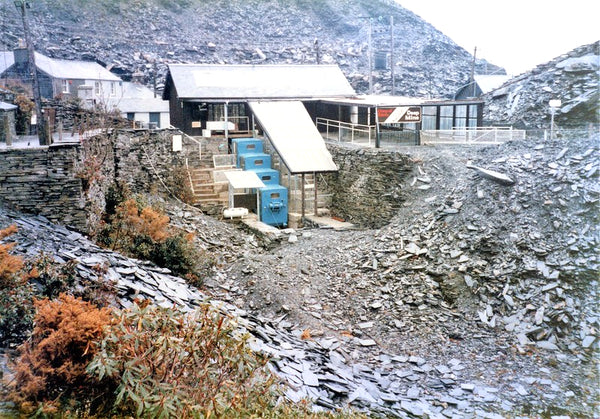 Deep mine tour at Llechwedd Slate Caverns 1980s
