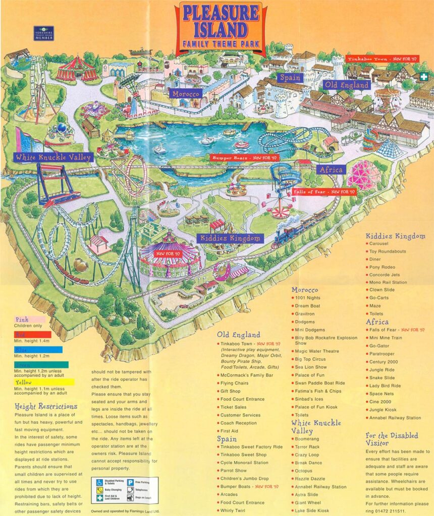 map for pleasure island in cleethorpes