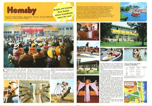 Pontins Hemsby Holiday Camp brochure