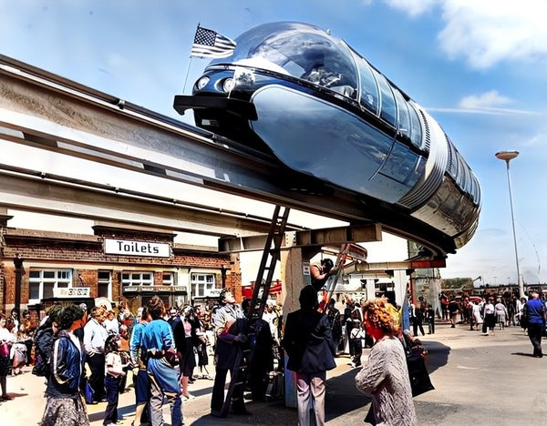 rhyl monorail gets stuck press cutting