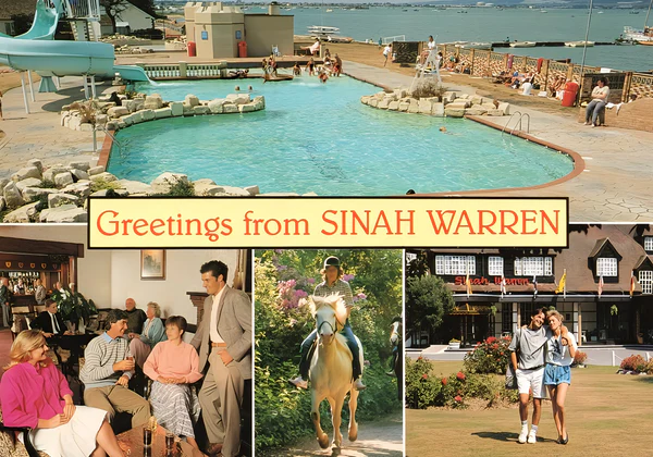 Warner's Sinah Warren Hotel Warner's Sinah Warren Hotel 1980s postcard