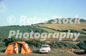 Camping with a Saab 96 in the 1970s