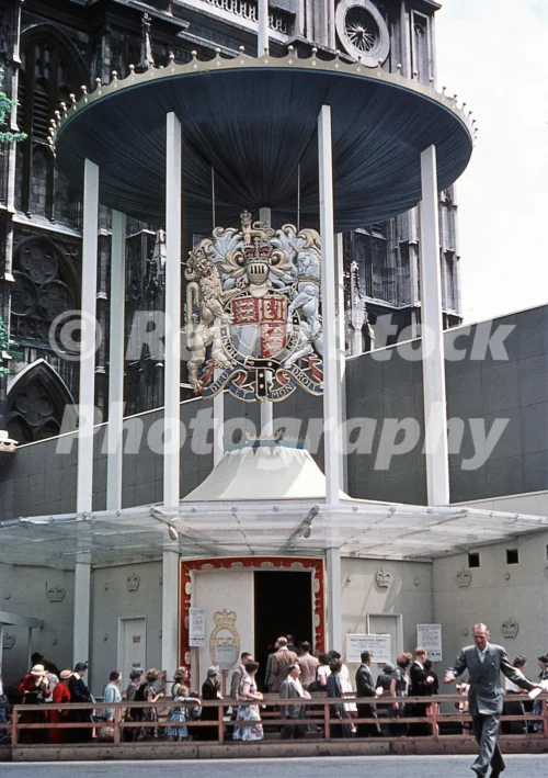 display outside westminster abbey for the queens coronation 1953 52741580735 o