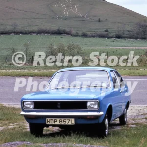hillman avenger in front of the cerne abbas giant dorset 1973 52152645550 o