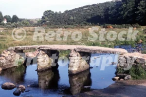 medieval clapper bridge at postbridge dartmoor devon 1975 52151139577 o