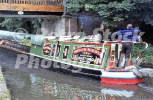 narrowboat arcturus at bridge 168 grand union canal watford 1980s 49138888223 o