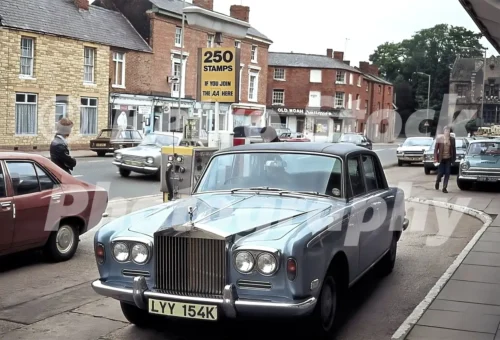 Rolls Royce Silver Shadow seen in 1973 - Vintage photo