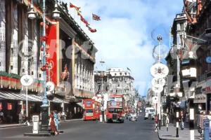 selfridges oxford street decorated for the queens coronation 1953 52741657488 o