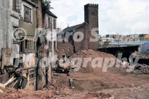 St Edmund's Church, Exeter 1971 - Vintage photo