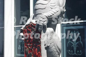 the queens beasts outside westminster abbey queens coronation 1953 52741419634 o