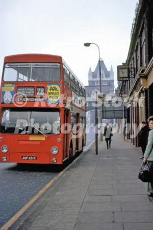 bus near tower bridge london 1973 52350636448 o