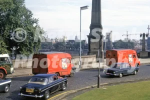 couple of royal mail vans by lambeth bridge london 1971 36583673833 o