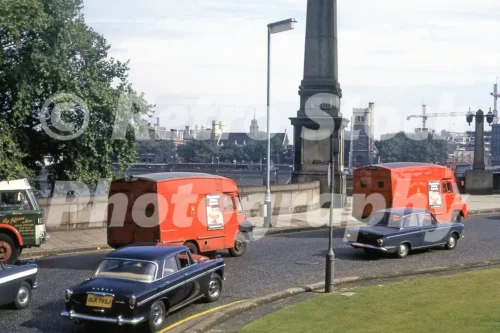 couple of royal mail vans by lambeth bridge london 1971 36583673833 o