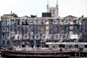 Hibernia Wharf, River Thames 1973