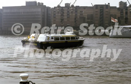 Hoverservice, River Thames 1974 - Vintage photo
