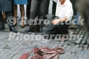 Johnny Eagle, Tower Hill, London 1969 - Vintage photo