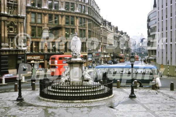 ludgate hill from st pauls cathedral london 1965 41533351780 o