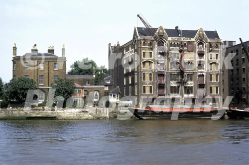 Oliver's Wharf, River Thames 1969