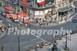 Piccadilly Circus, London 1968 - Vintage photo