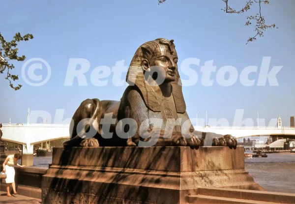 sphinx at cleopatras needle london 1963 52784663390 o