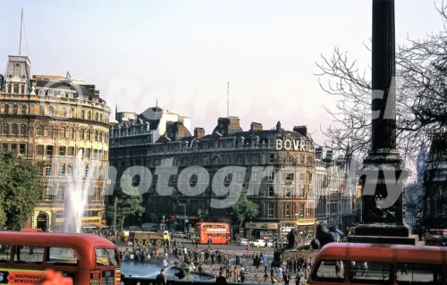Trafalgar Square, London 1963 - Vintage photo