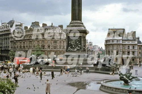 Trafalgar Square, London 1966 - Vintage photo