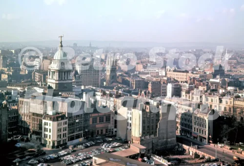 View from St Paul's Cathedral 1960 - Vintage photo