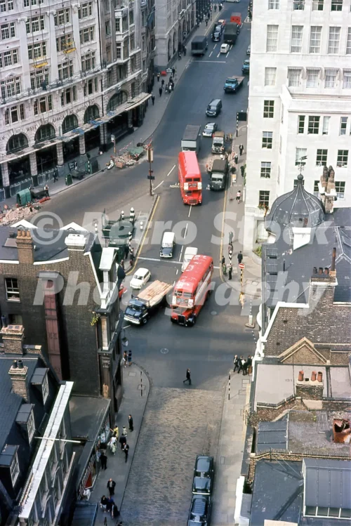 View from The Monument, London 1964 - Vintage photo