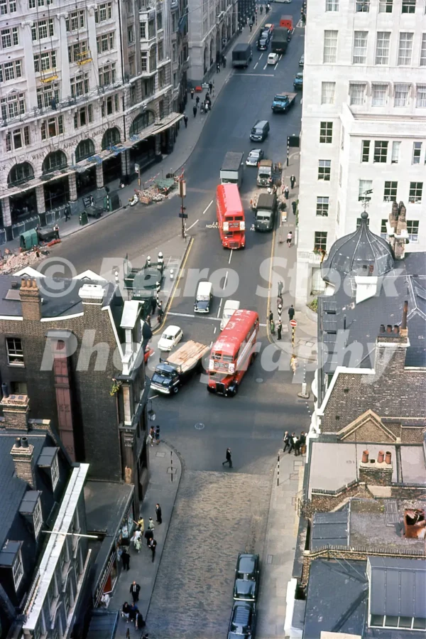 view of gracechurch street from the monument london 1964 52166539861 o