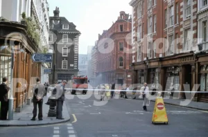 Fire at Civil Service, Chandos Place 1982