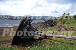 Shipwreck at Dunvegan, Isle of Skye 1973